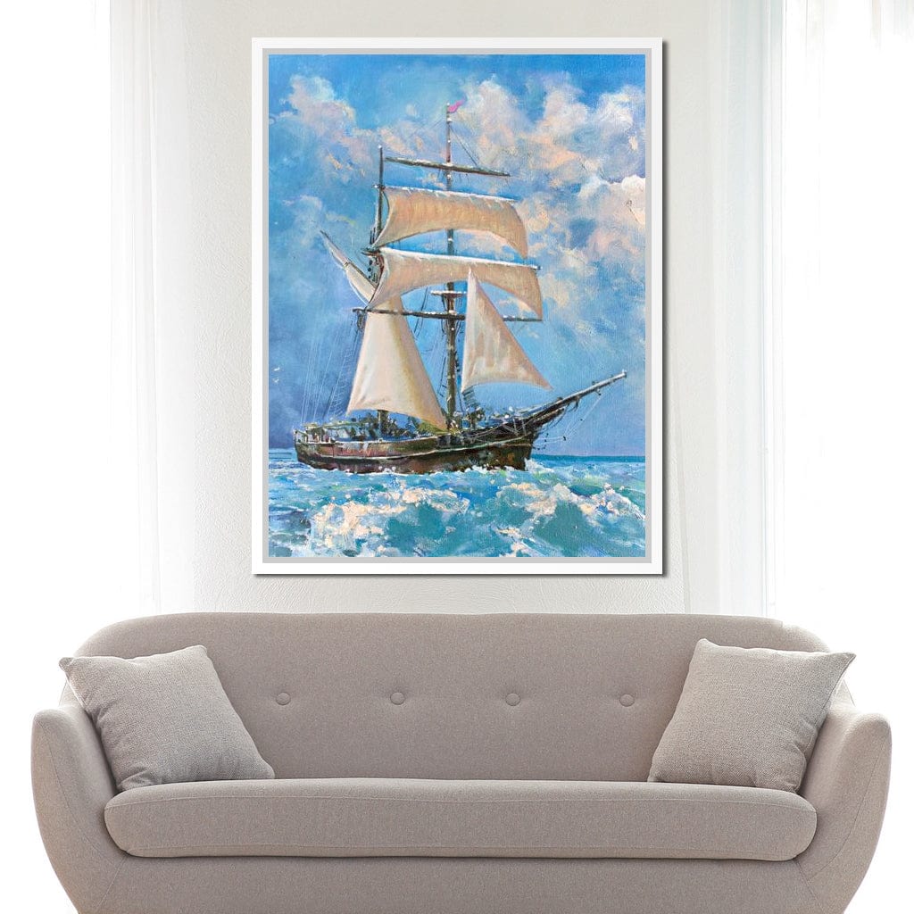 White Sails Canvas Wall Art