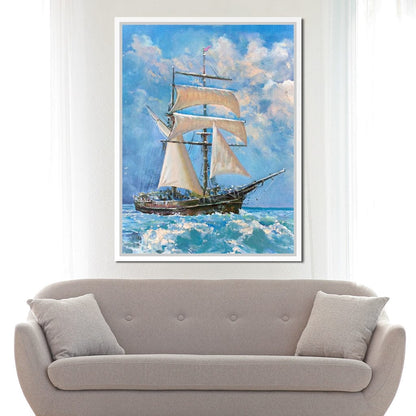 White Sails Canvas Wall Art