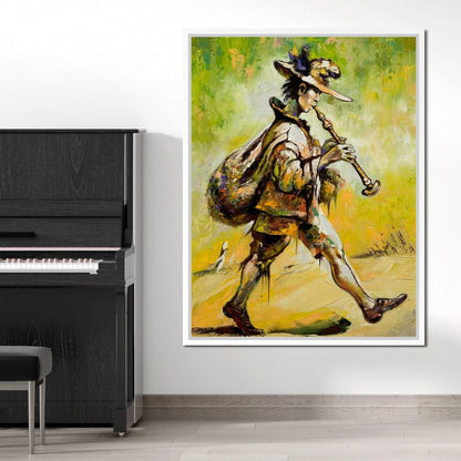 Wandering Troubadour Canvas Wall Art