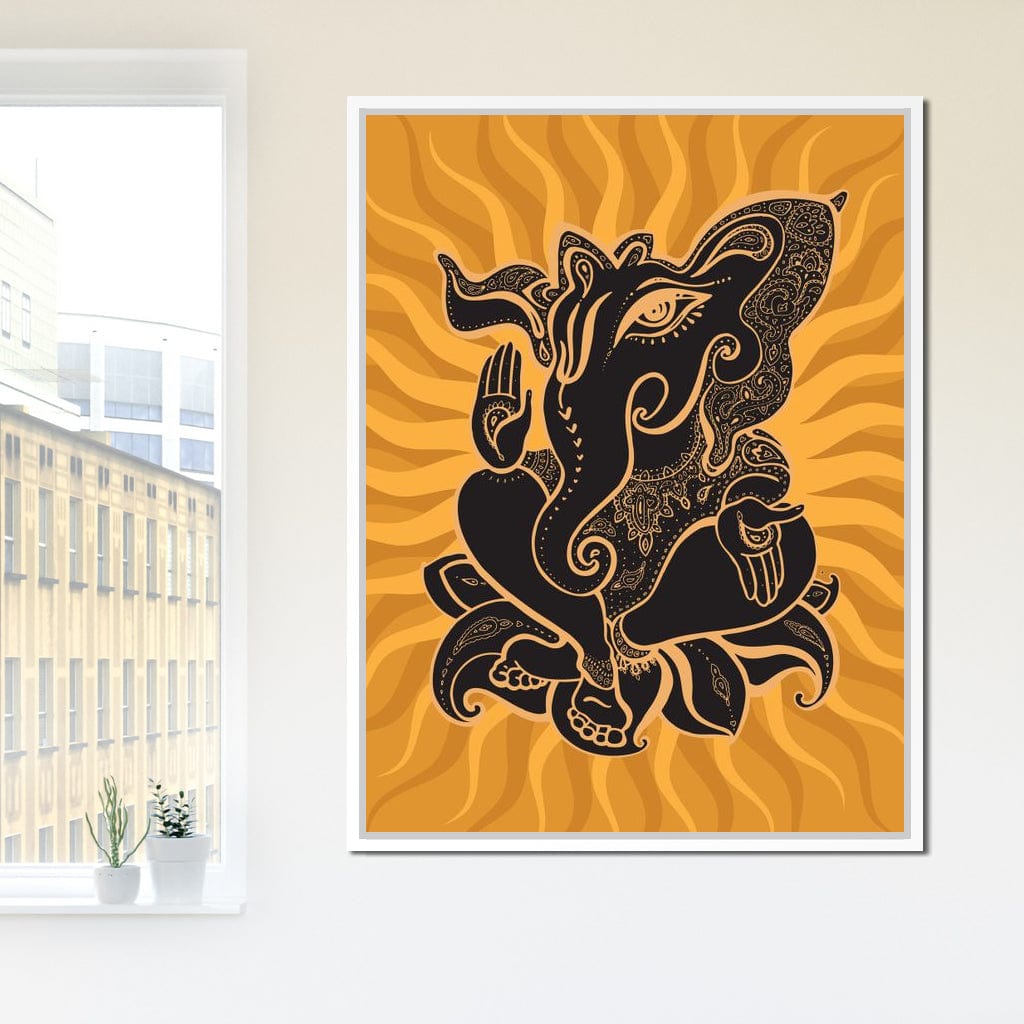 Ganesh Wisdom Canvas Wall Art