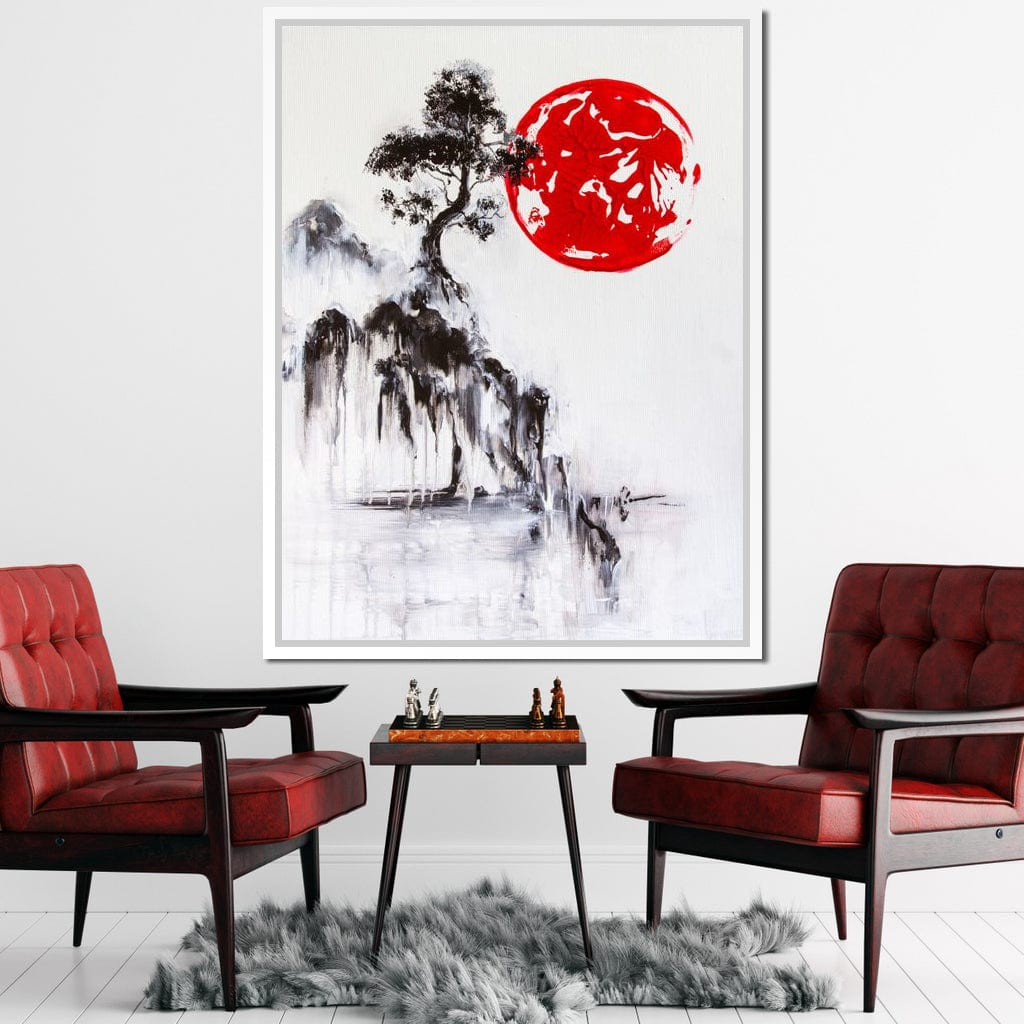 Japanese Tree Canvas Wall Art