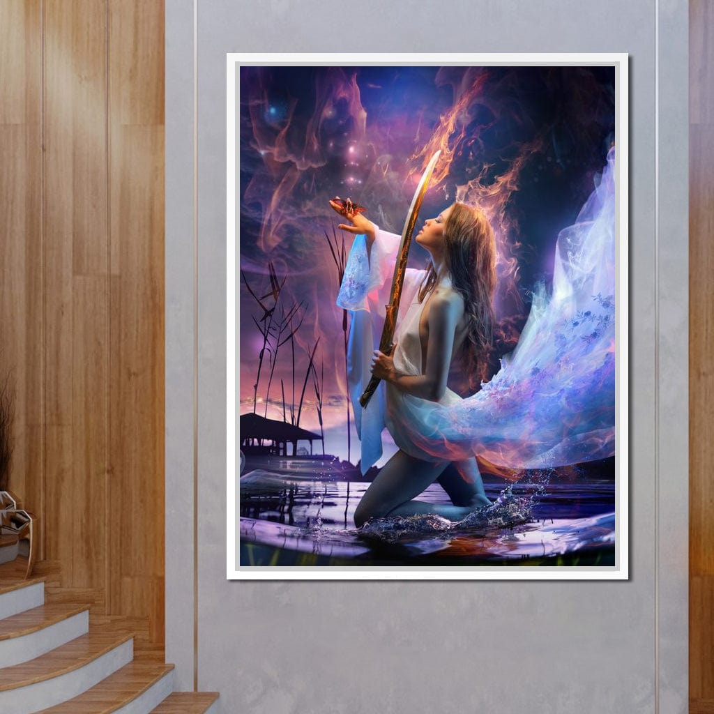Fire Sword Canvas Wall Art