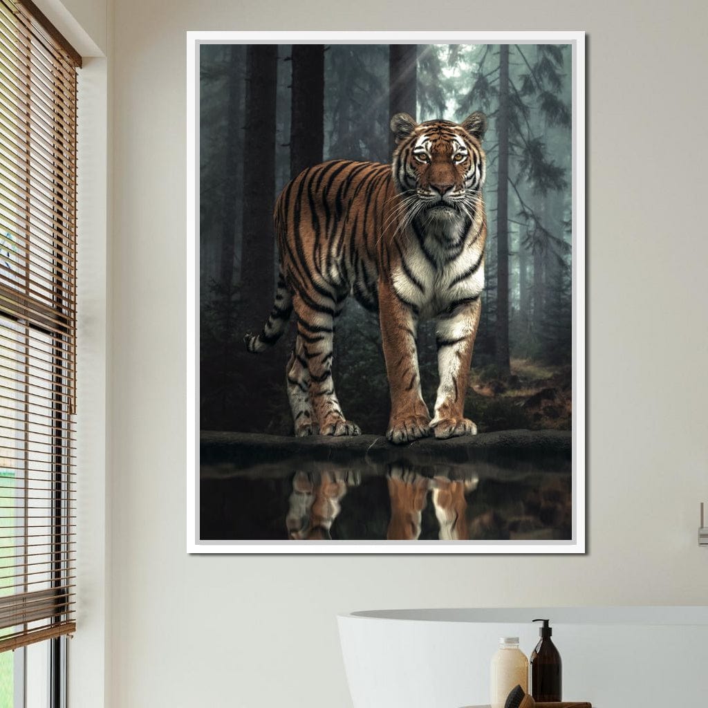 Tiger Reflection Canvas Wall Art