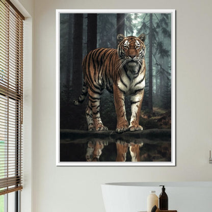 Tiger Reflection Canvas Wall Art
