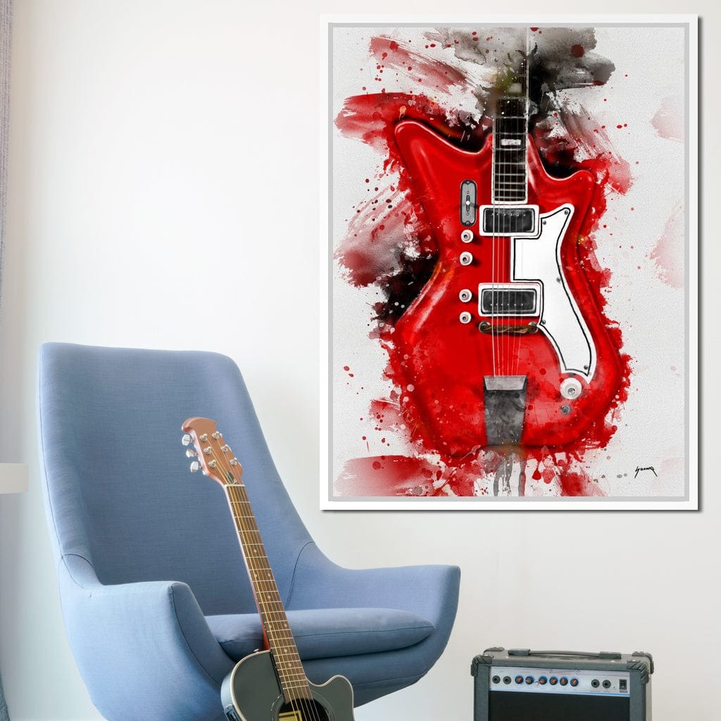 Jack White's Guitar Canvas Wall Art