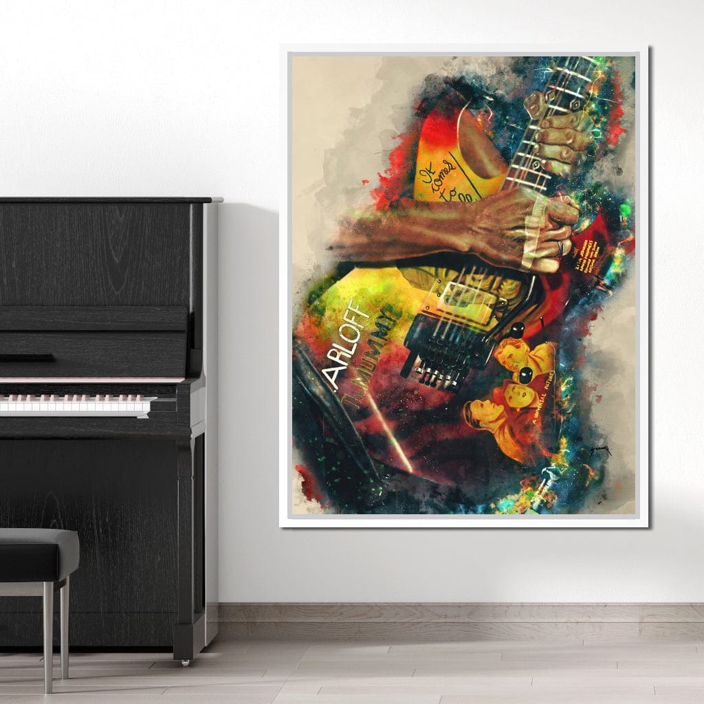 Kirk Hammett's Electric Guitar Canvas Wall Art