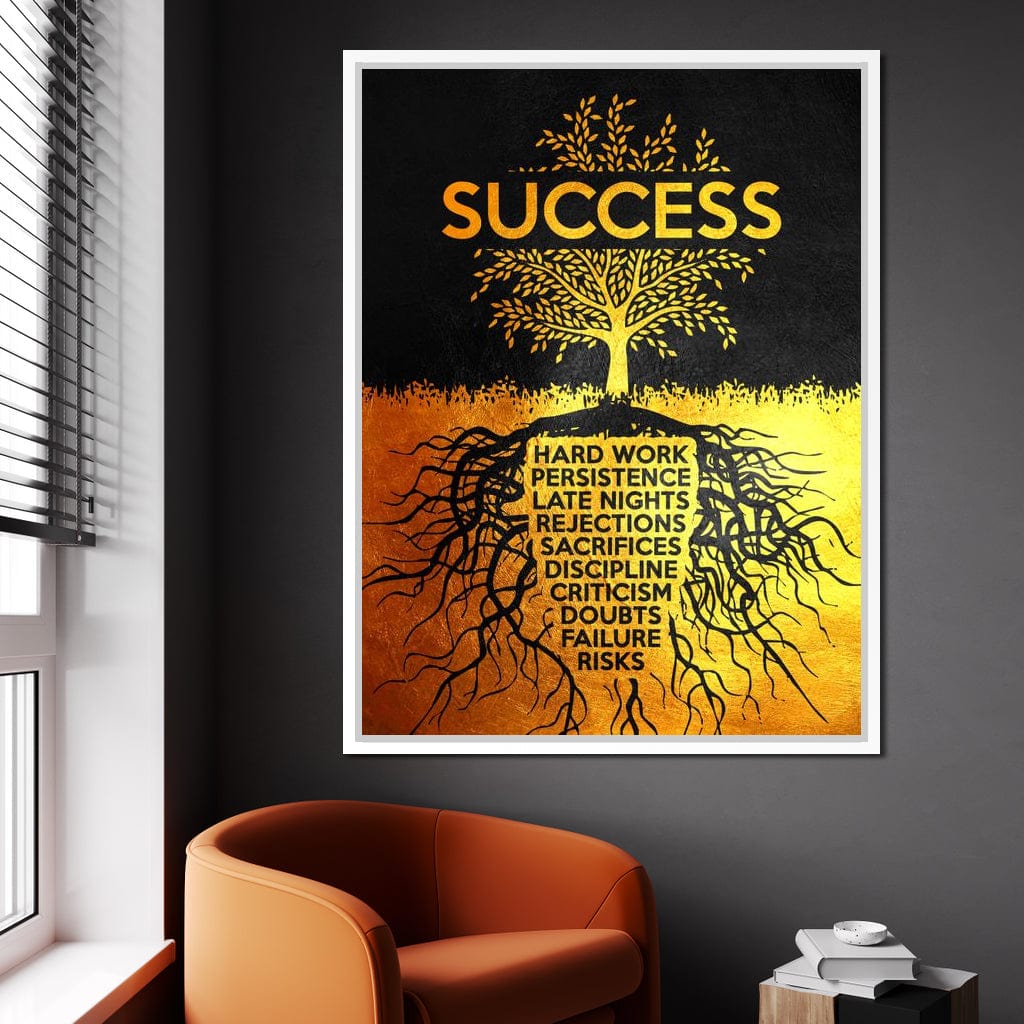 Success Tree Canvas Wall Art