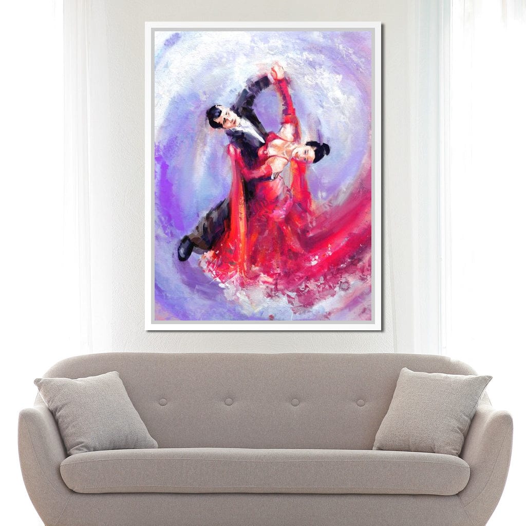 Ballroom Dancers Canvas Wall Art