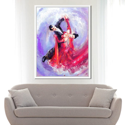 Ballroom Dancers Canvas Wall Art