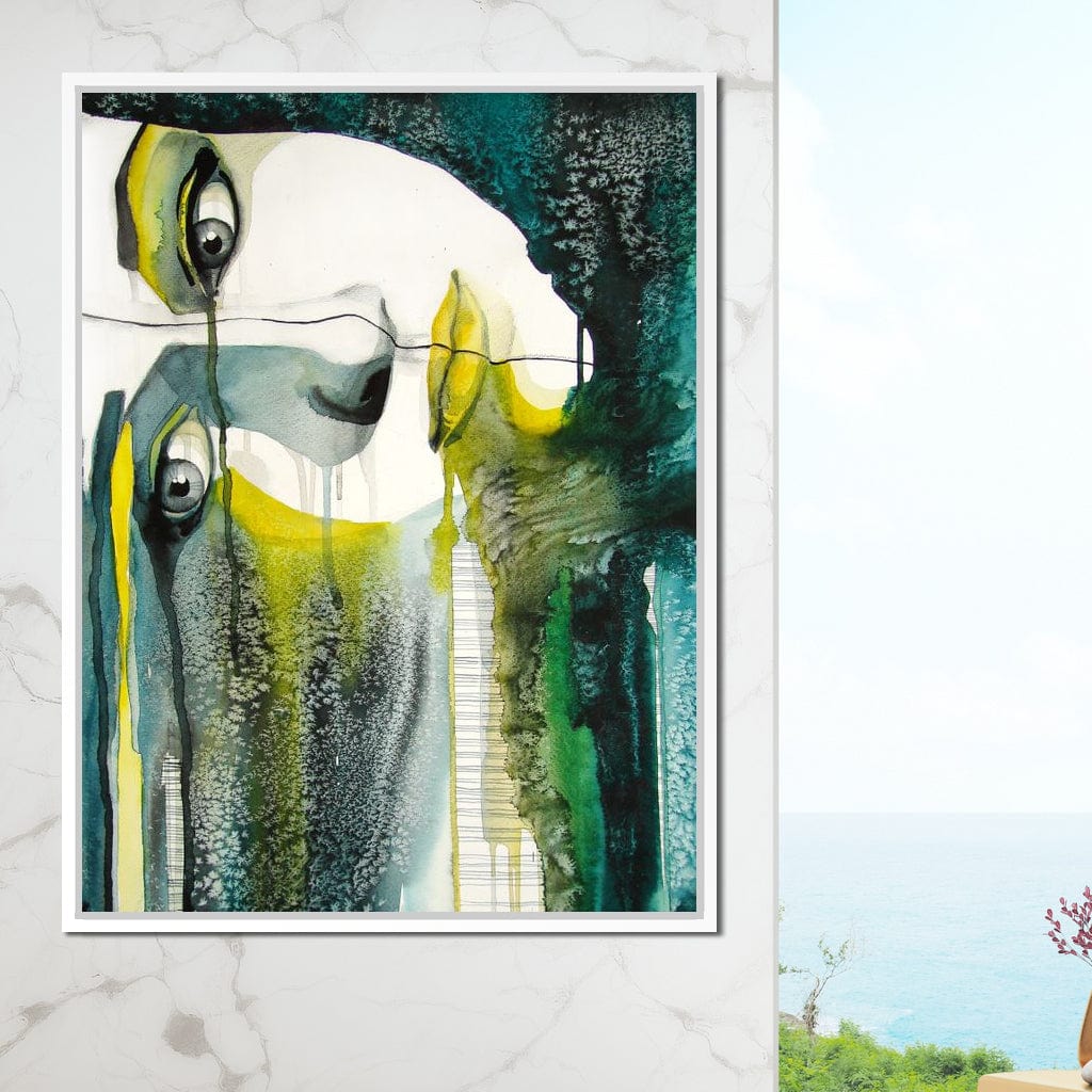 Fading Face Canvas Wall Art
