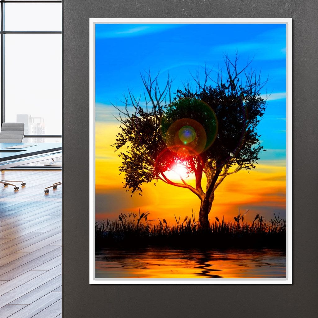 Colorful Sundown Canvas Wall Art