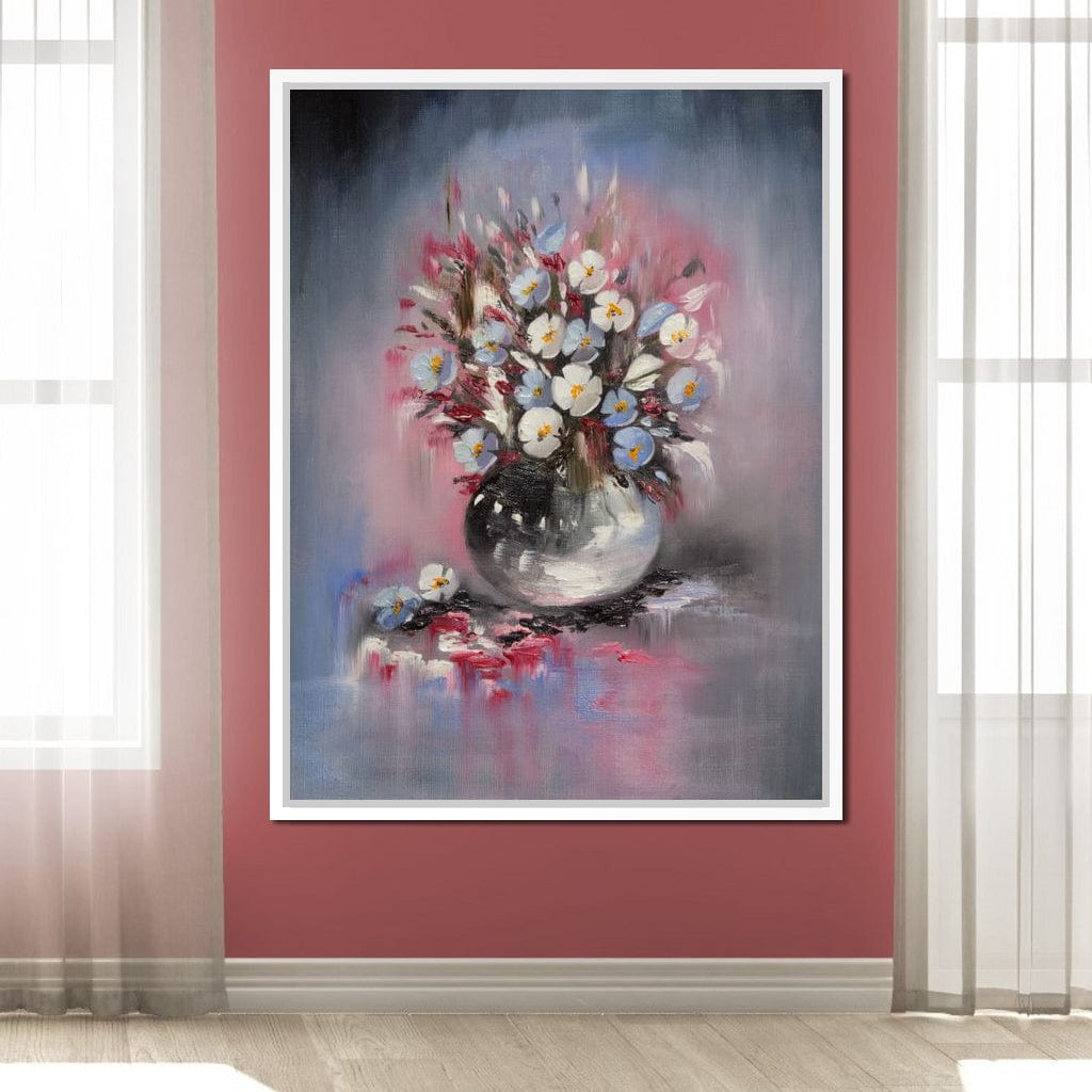 Beautiful Flowers Vase Canvas Wall Art