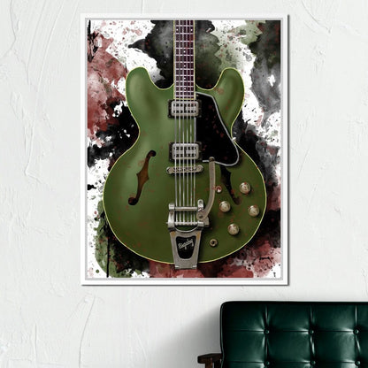 Chris Cornell's Electric Guitar Canvas Wall Art
