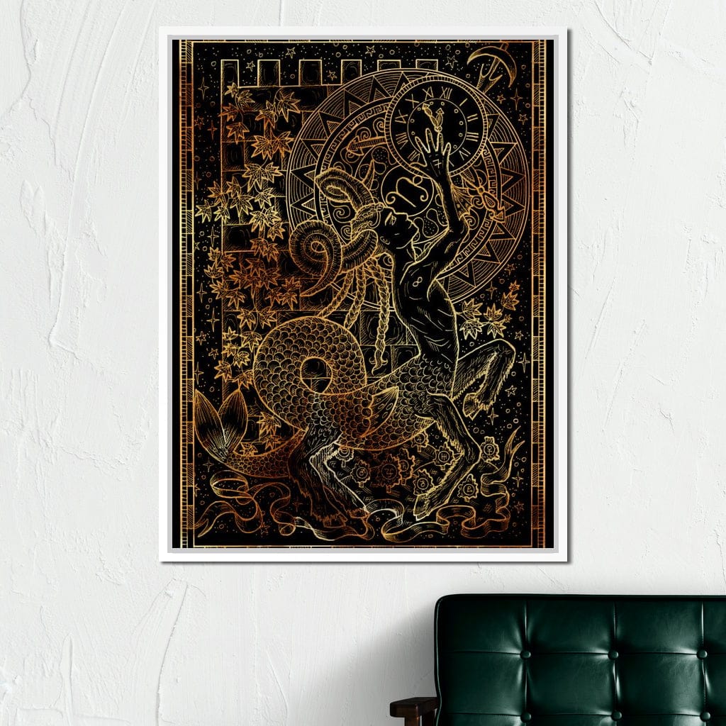 Zodiac sign Capricorn Canvas Wall Art