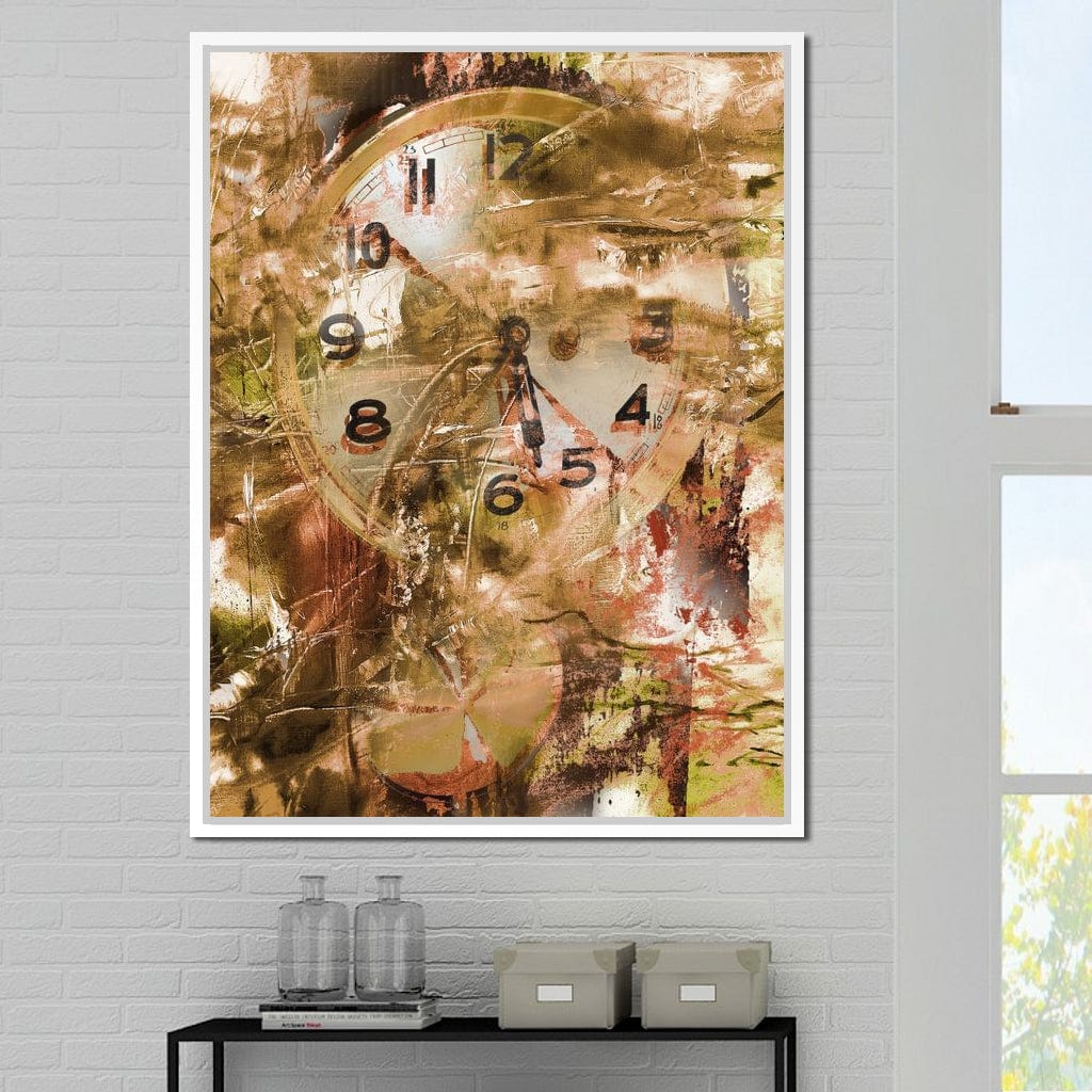 Psychedelic Clock Canvas Wall Art