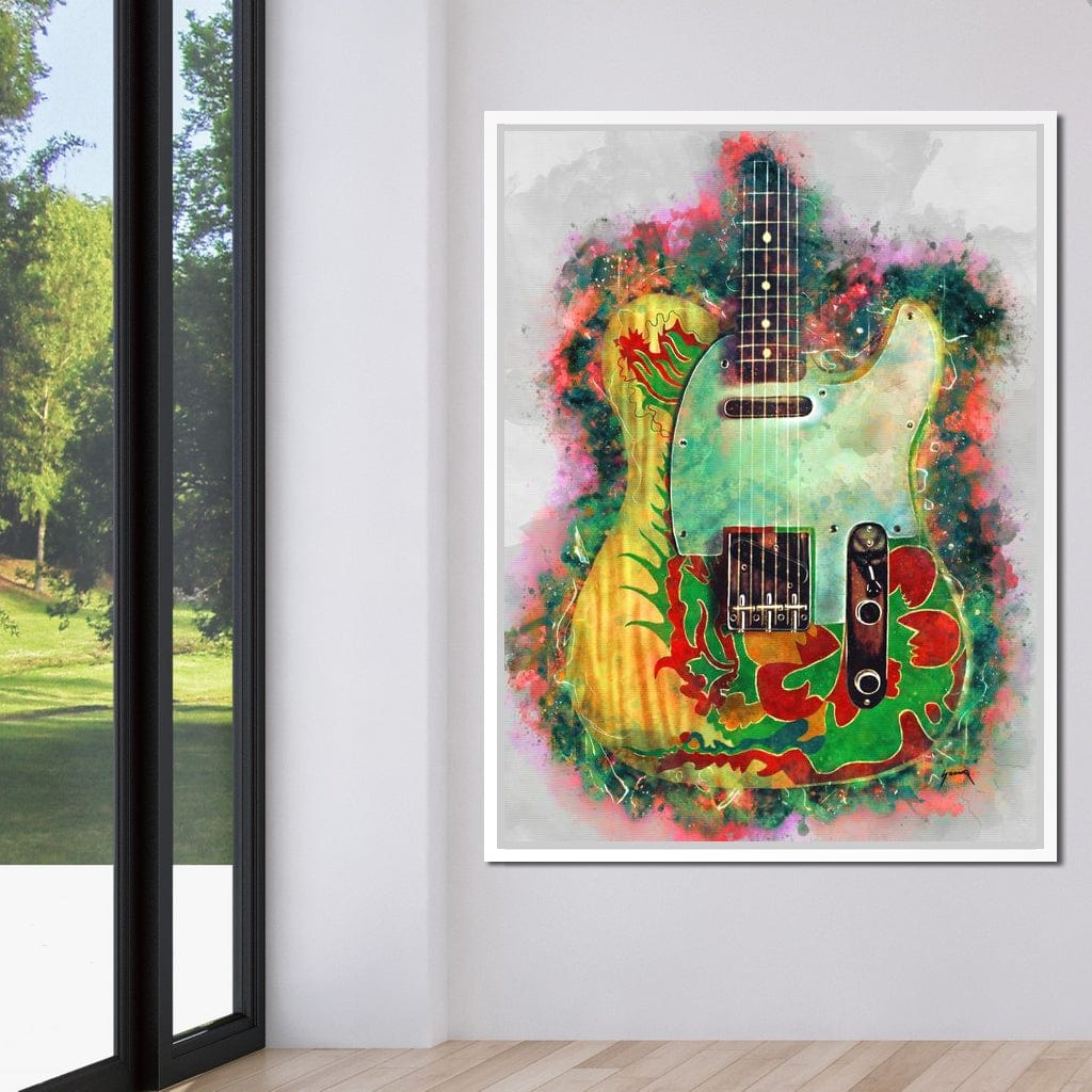 Jimmy Page's Guitar Canvas Wall Art