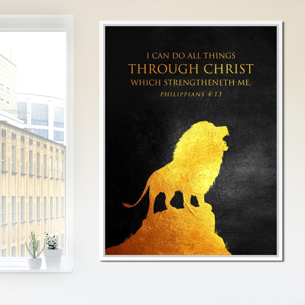 Philippians 4:13 Canvas Wall Art