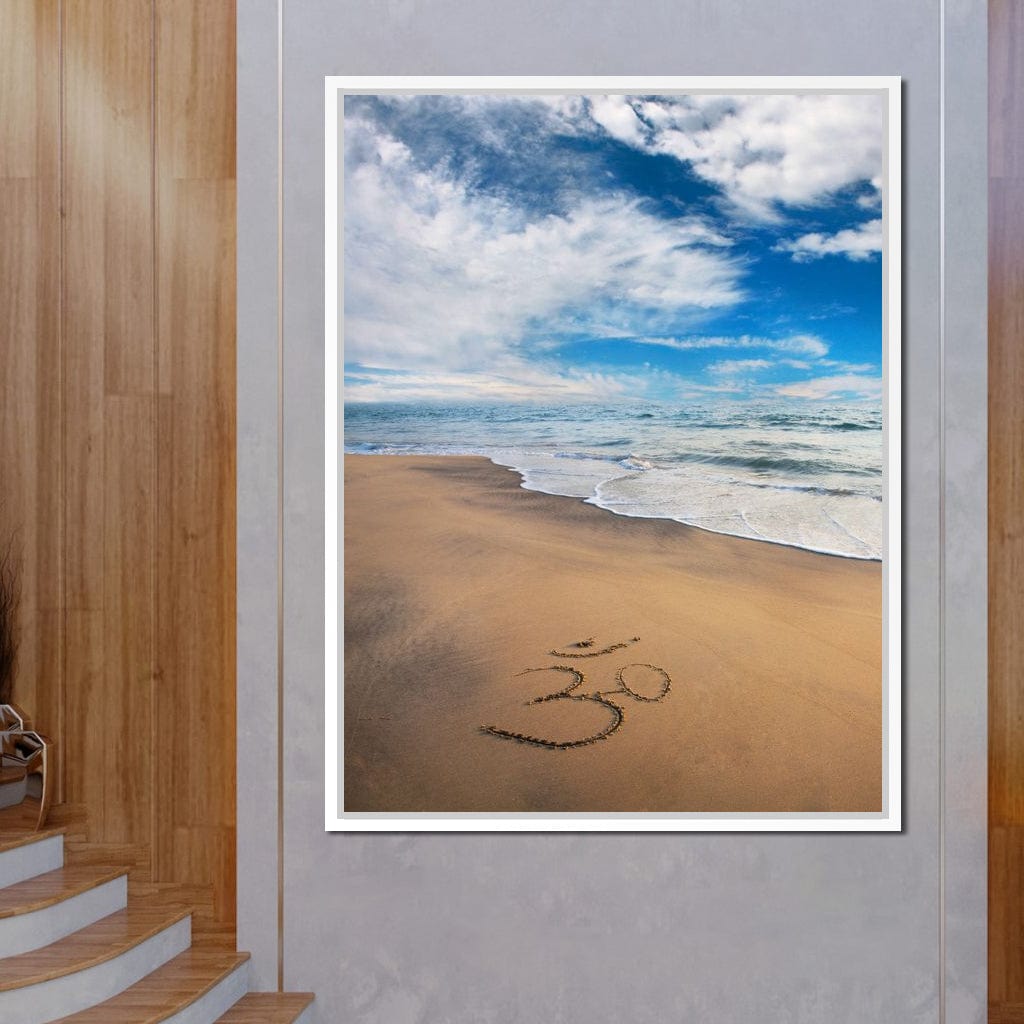 Meditation Beach Canvas Wall Art