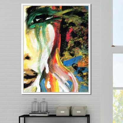 Emotional Lady Canvas Wall Art