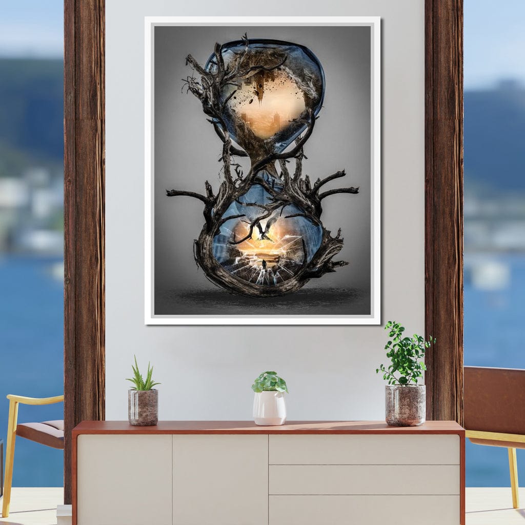Hourglass Canvas Wall Art
