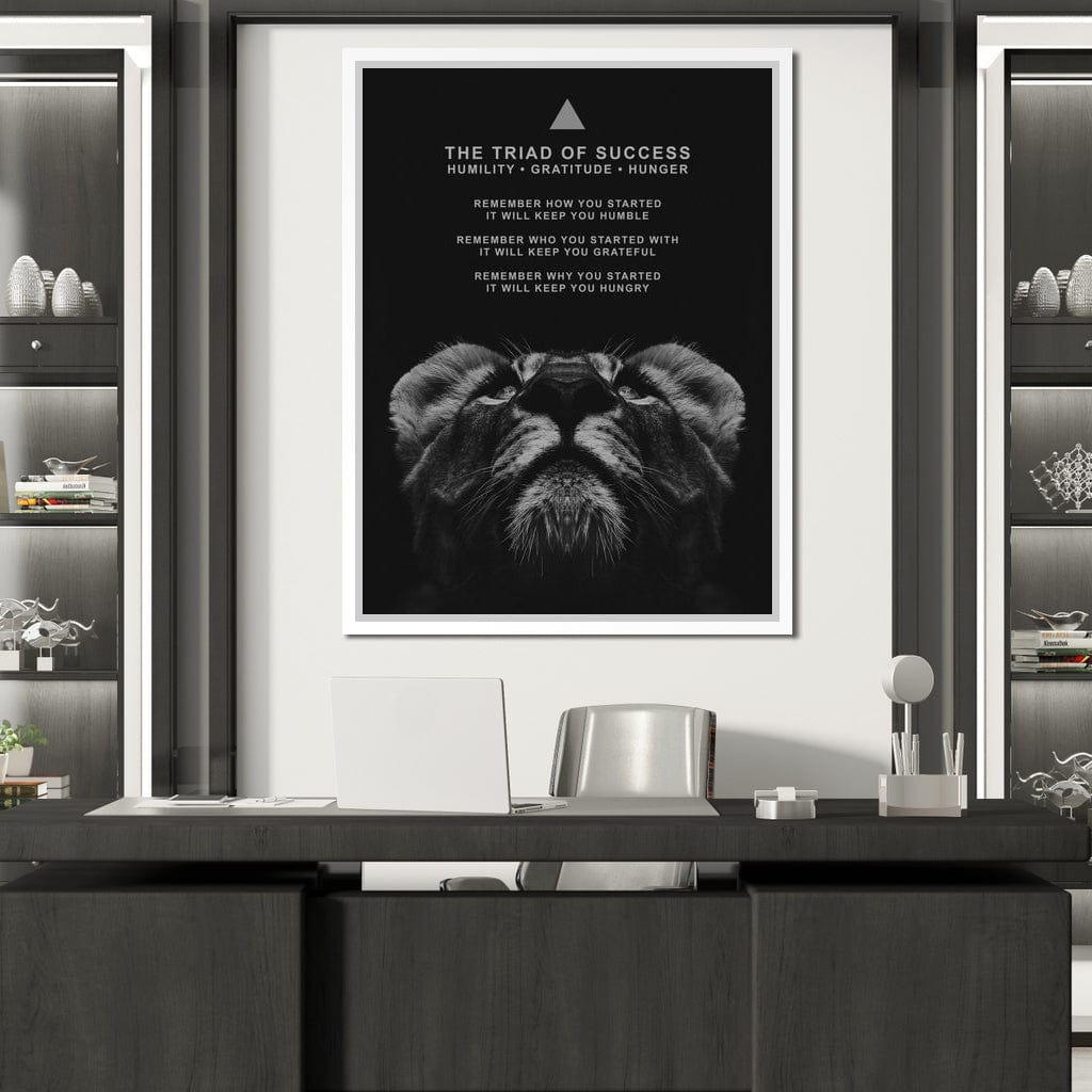 The Triad of Success Canvas Wall Art