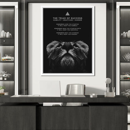 The Triad of Success Canvas Wall Art