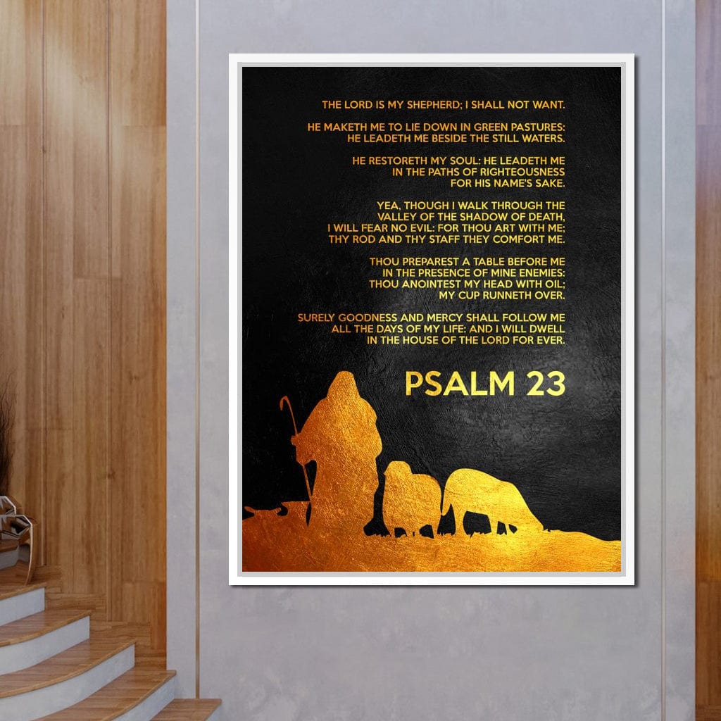Psalm 23 Canvas Wall Art