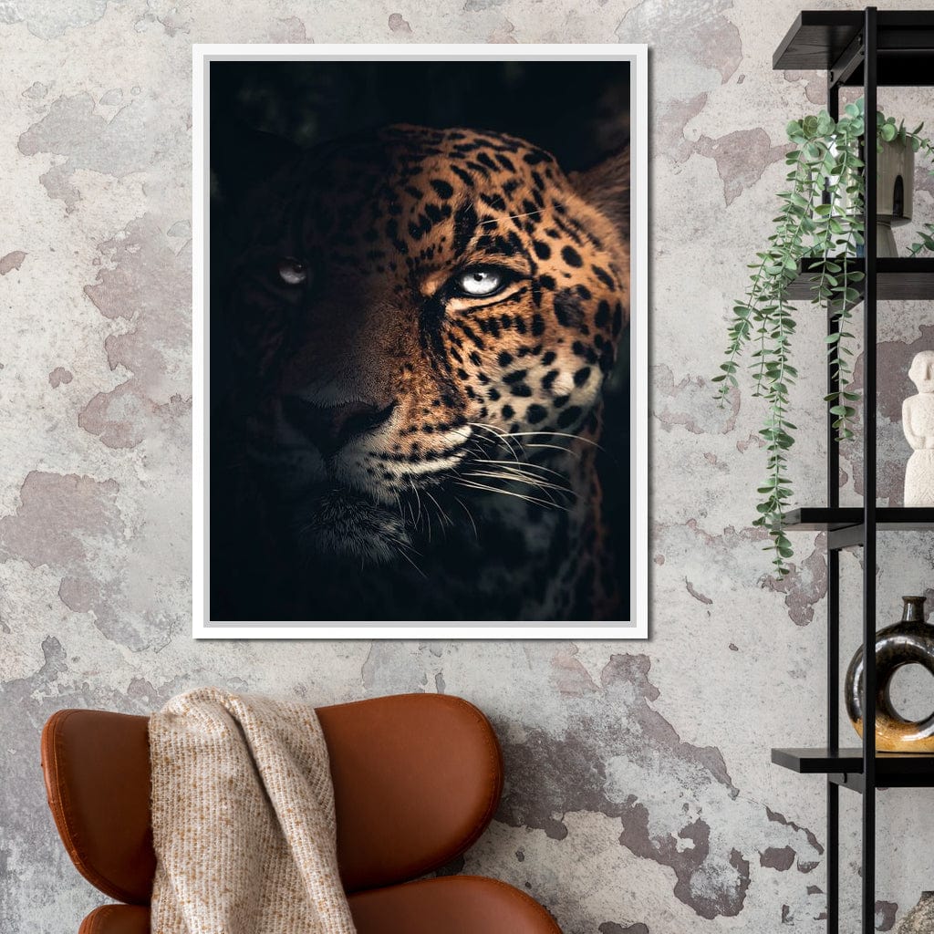 Jaguar Half Canvas Wall Art
