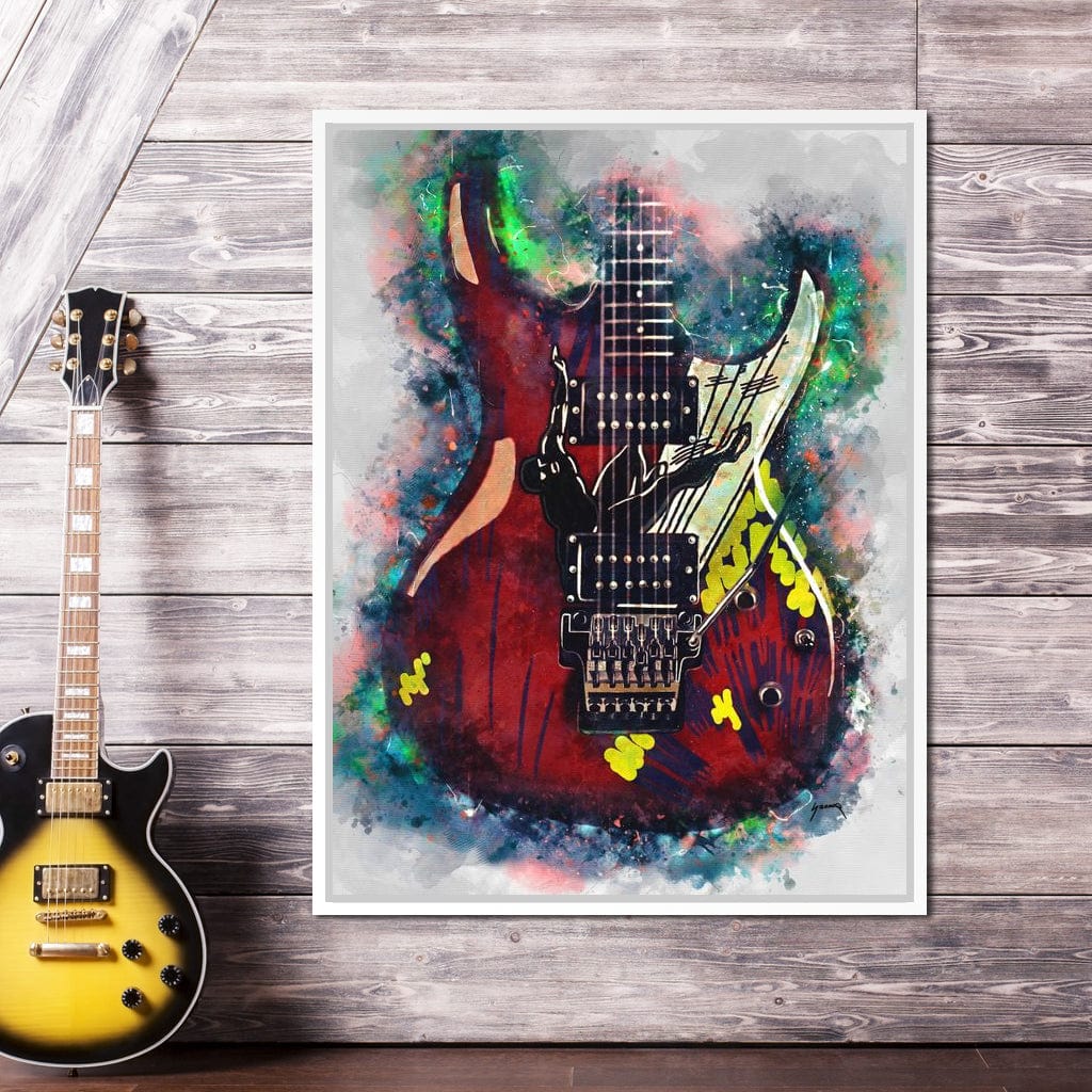Joe Satriani's Guitar Canvas Wall Art