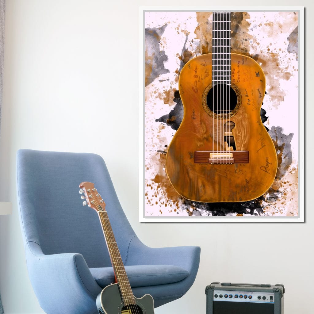 Willie Nelson's Trigger Acoustic Guitar Canvas Wall Art