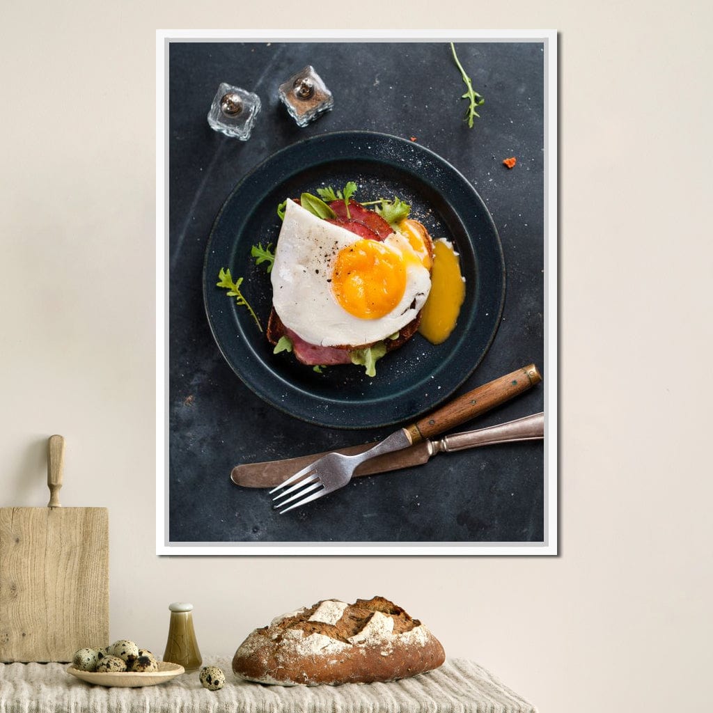 Breakfast Plate Canvas Wall Art