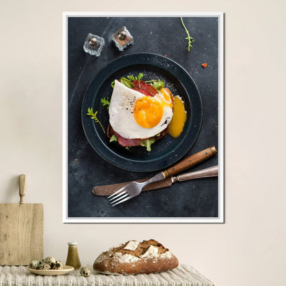 Breakfast Plate Canvas Wall Art
