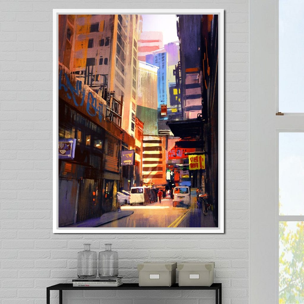 Hemererae Market Canvas Wall Art