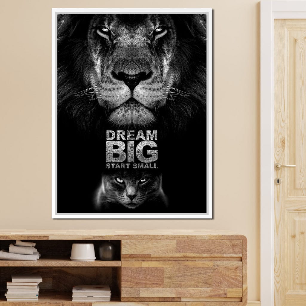 Dream Big Start Small Canvas Wall Art