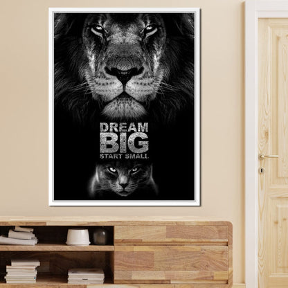 Dream Big Start Small Canvas Wall Art