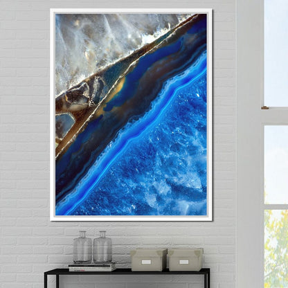 Blue Stone Canvas Wall Art