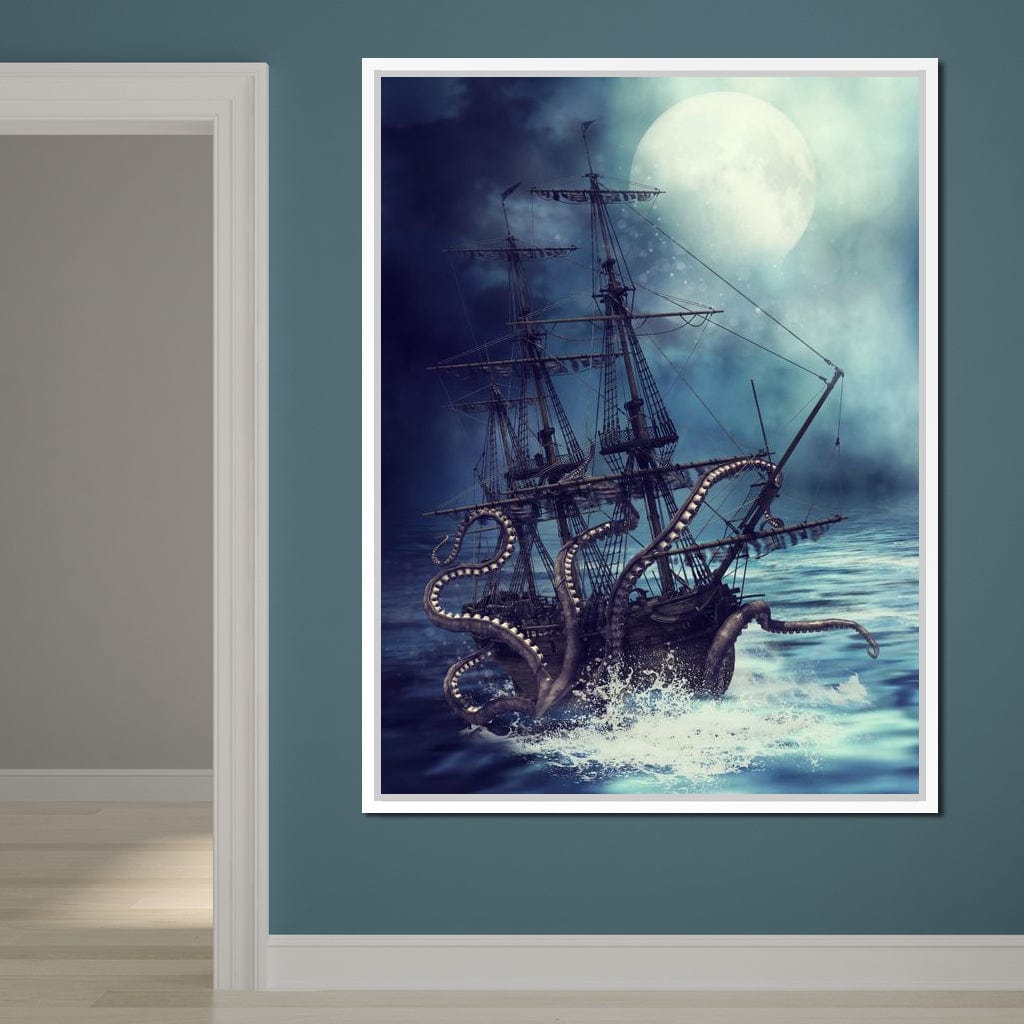 The Kraken Canvas Wall Art