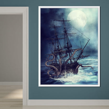 The Kraken Canvas Wall Art