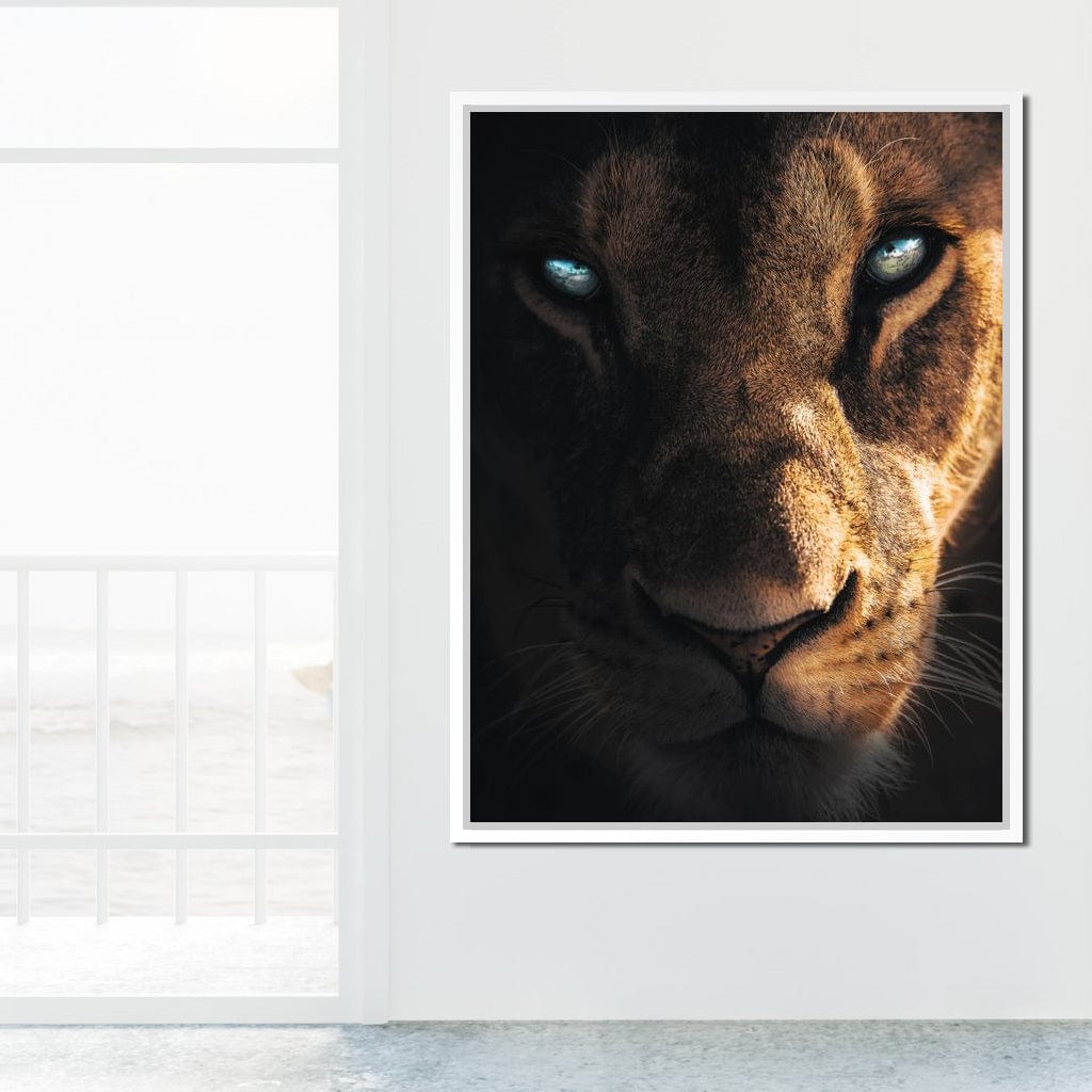 Lioness Eyes Canvas Wall Art