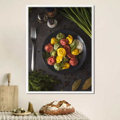 Plate of Pasta Canvas Wall Art