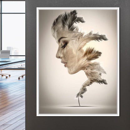 Feathers Canvas Wall Art