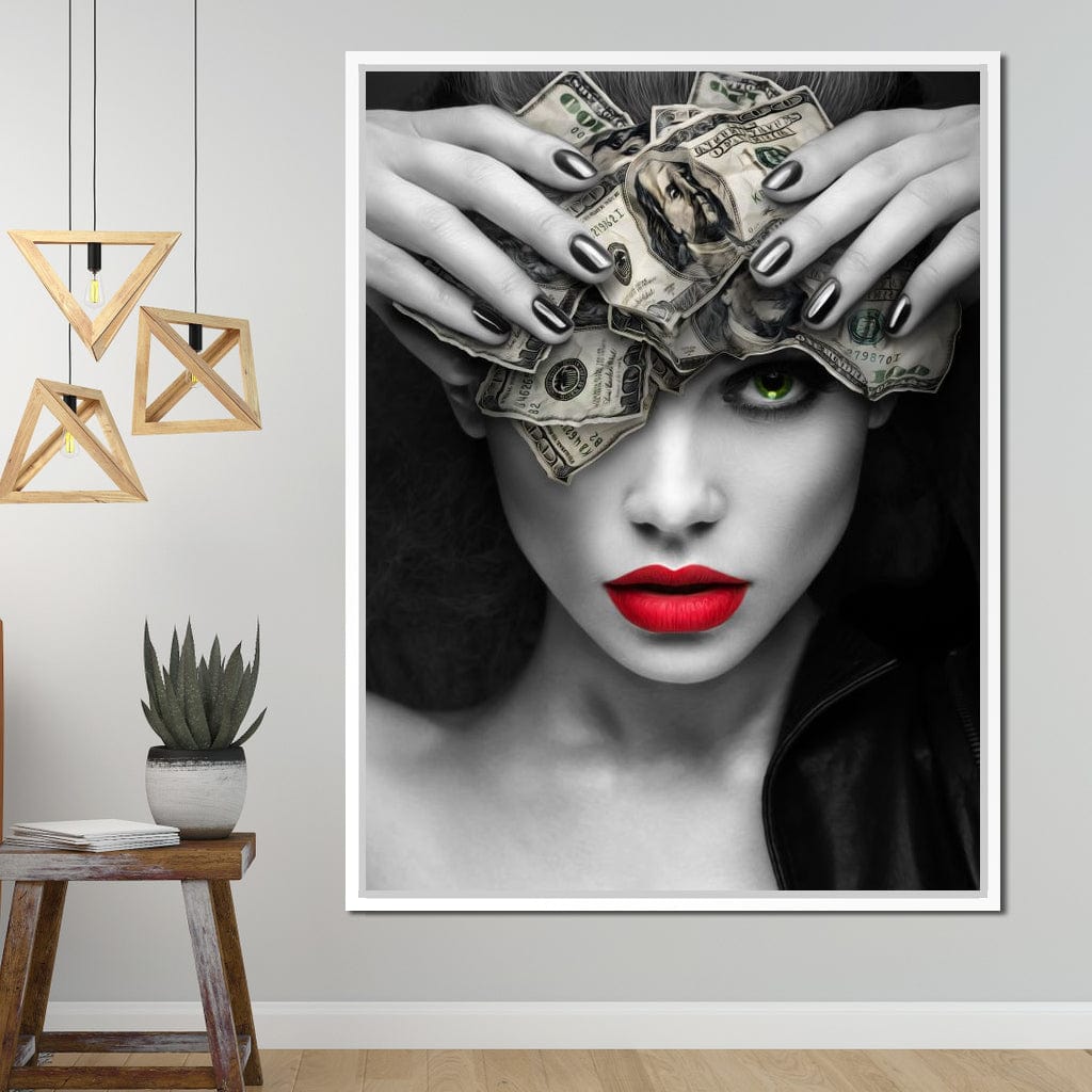 Mind On the Money Canvas Wall Art