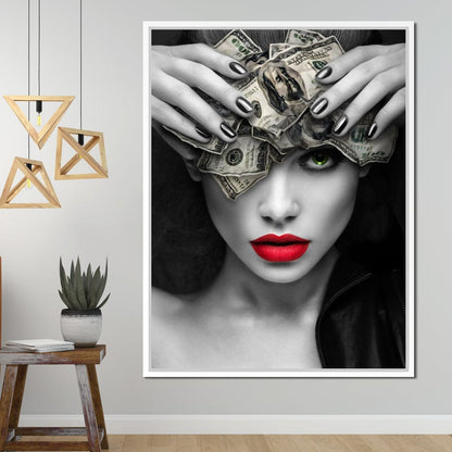 Mind On the Money Canvas Wall Art