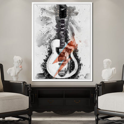 David Bowie's Guitar Canvas Wall Art
