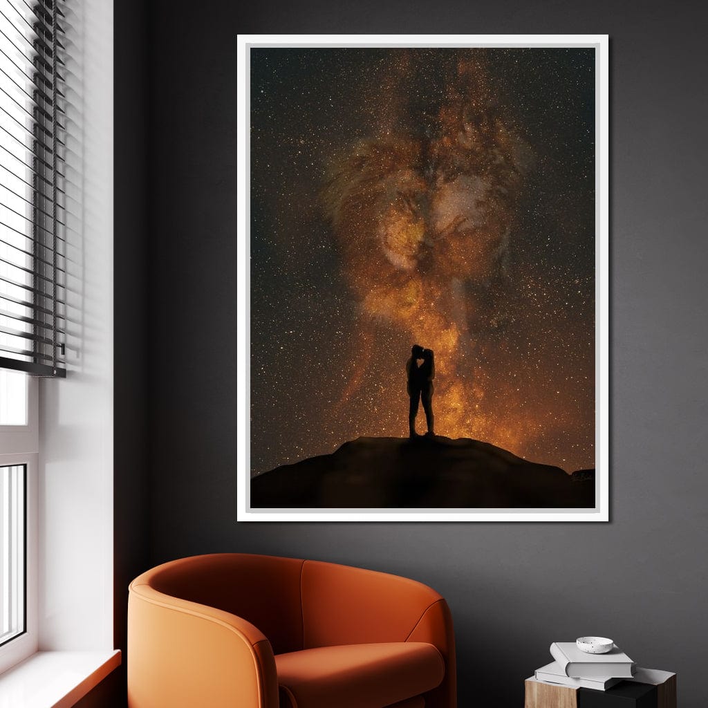 Her Lion, His Wolf - KitConcepts Canvas Wall Art