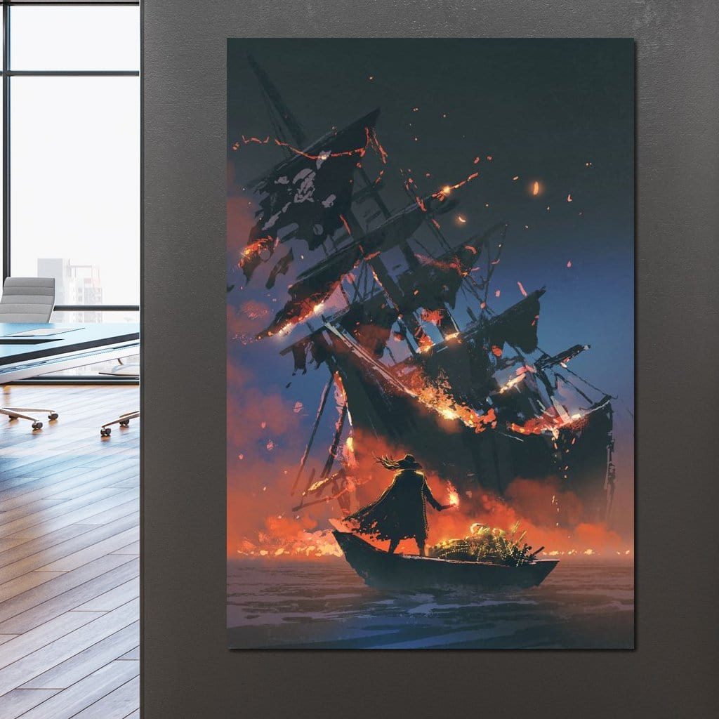 Stealing The Treasure Canvas Wall Art