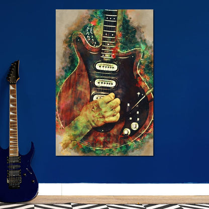 Brian May's Guitar Canvas Wall Art