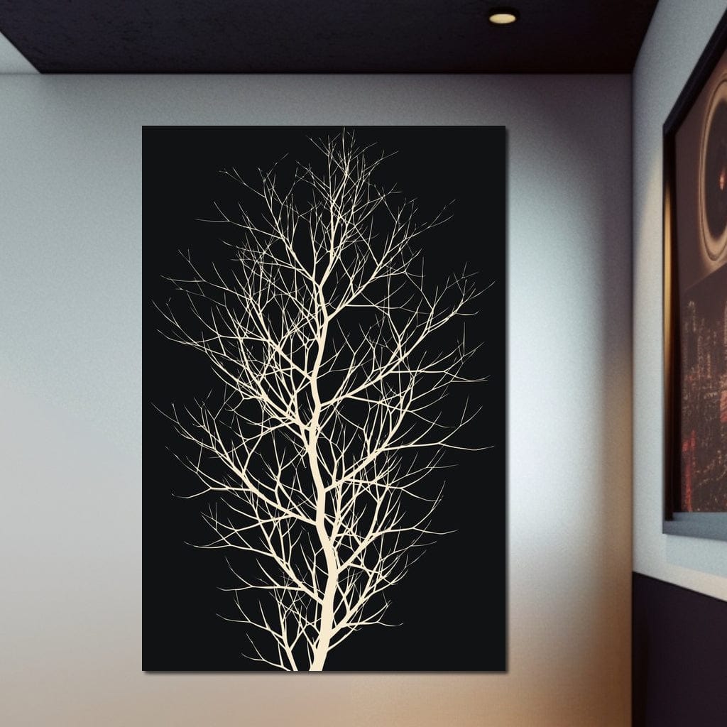 The Black Tree Canvas Wall Art
