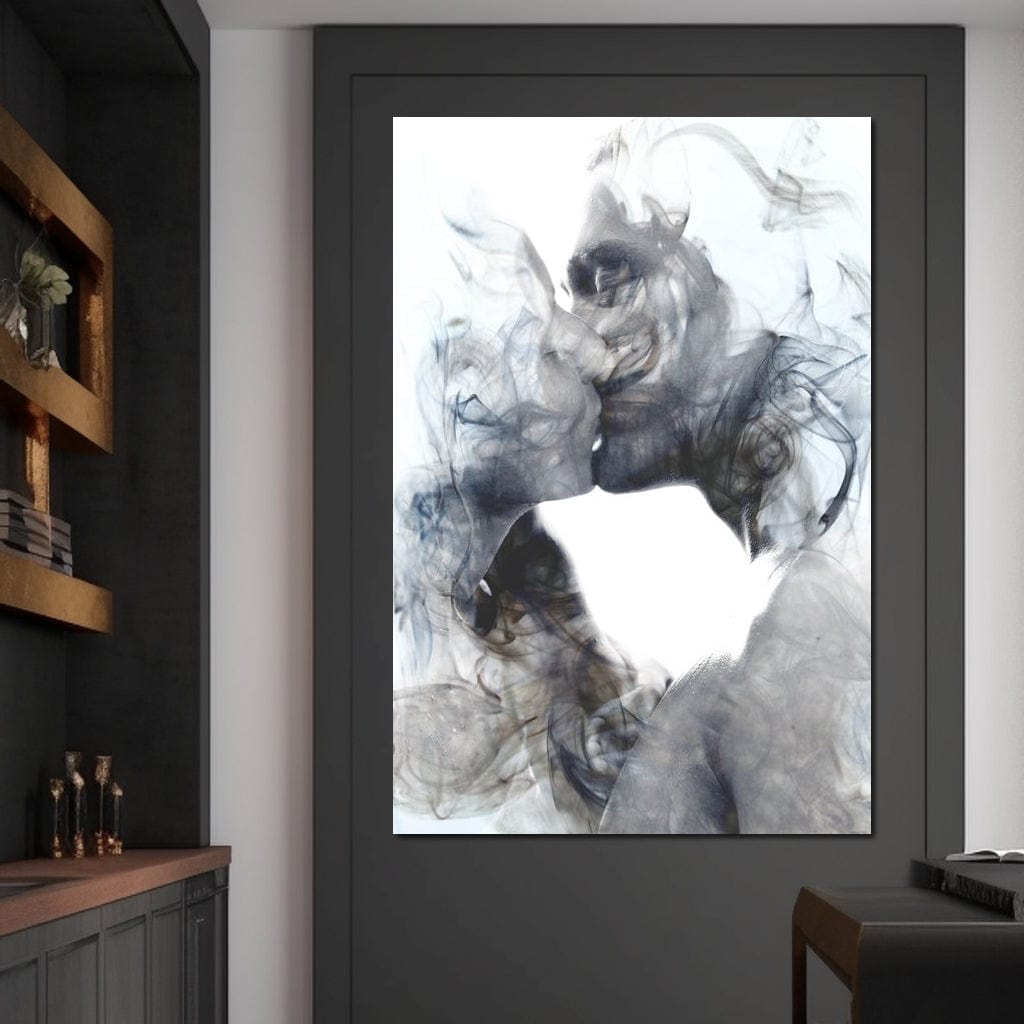 Romantic Kiss Canvas Wall Art