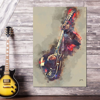 James Hetfield's Electric Guitar Canvas Wall Art